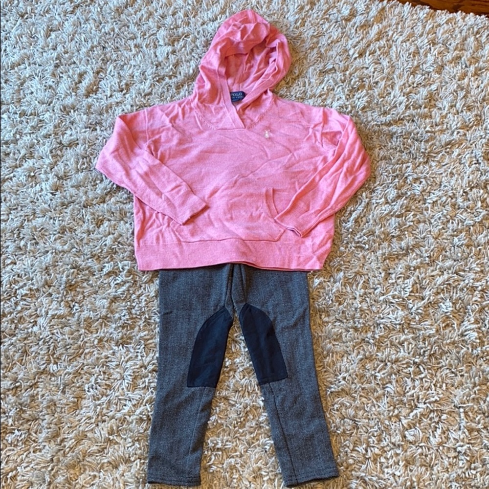 Girls polo outfit, like new. Size 5